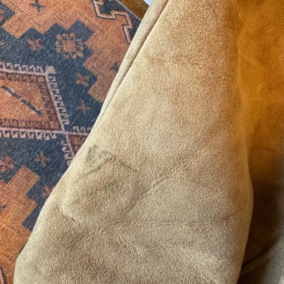 Vintage Cosa Nova suede & fur collar long coat - Picture 8 of 10